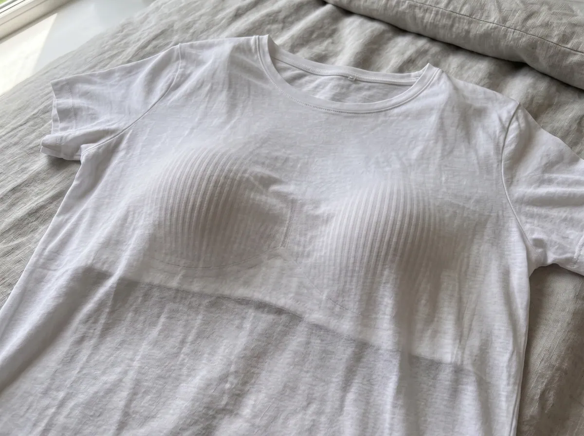 Triumph-BH unter einem dünnen Shirt